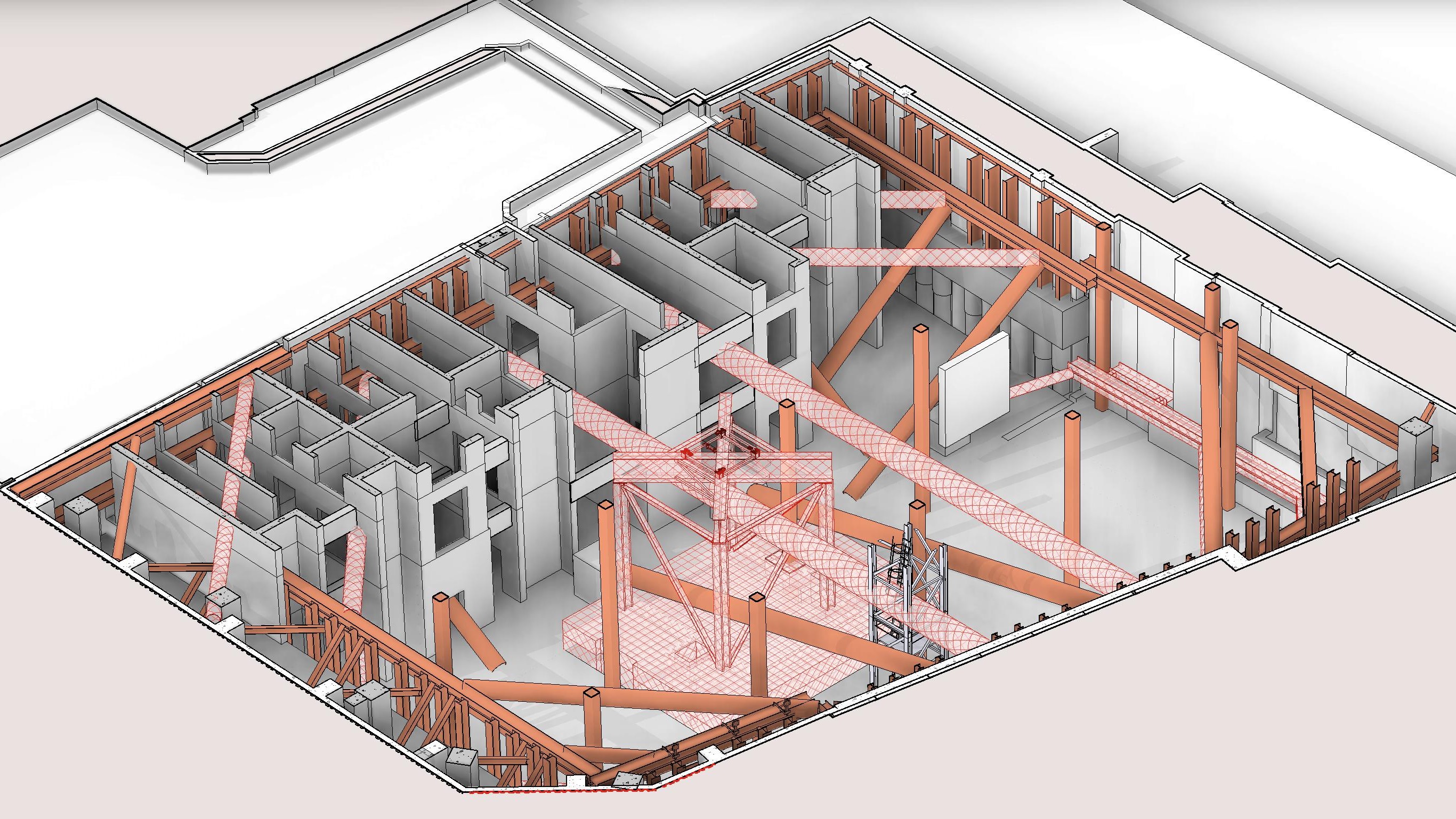 Temporary works installation at 60 Gracechurch Street