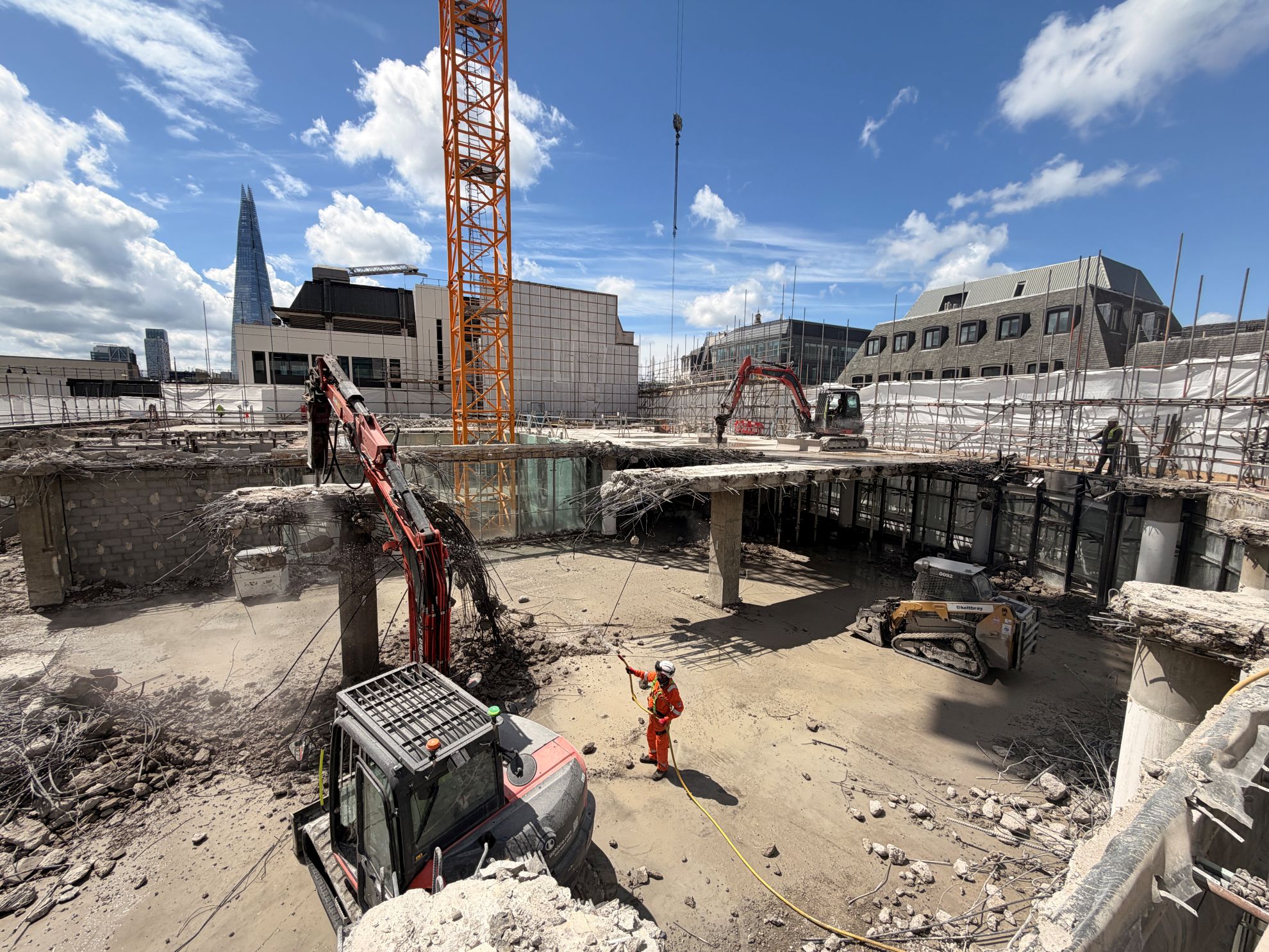Retained structures and excavation works at 60 Gracechurch Street
